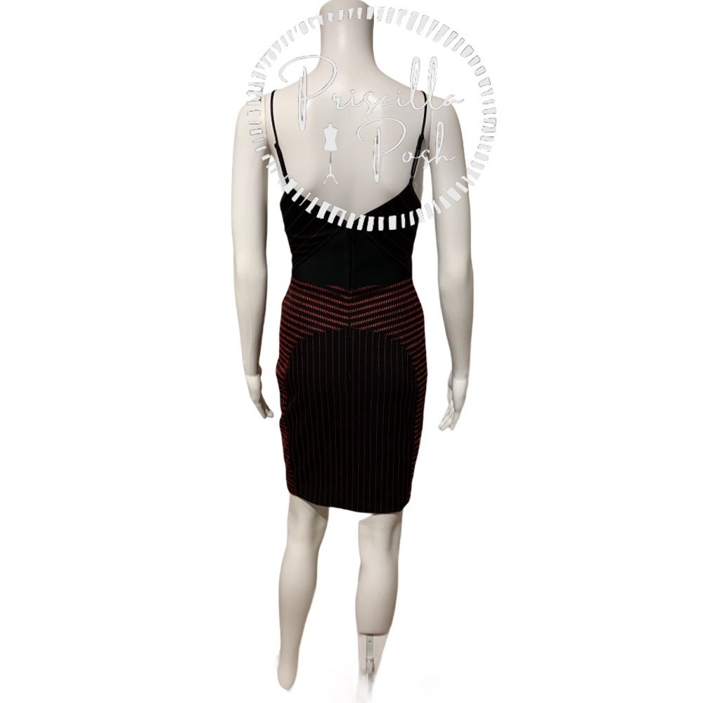 Alexander Wang Black Dress With Red Detail Bodycon - Picture 8 of 16